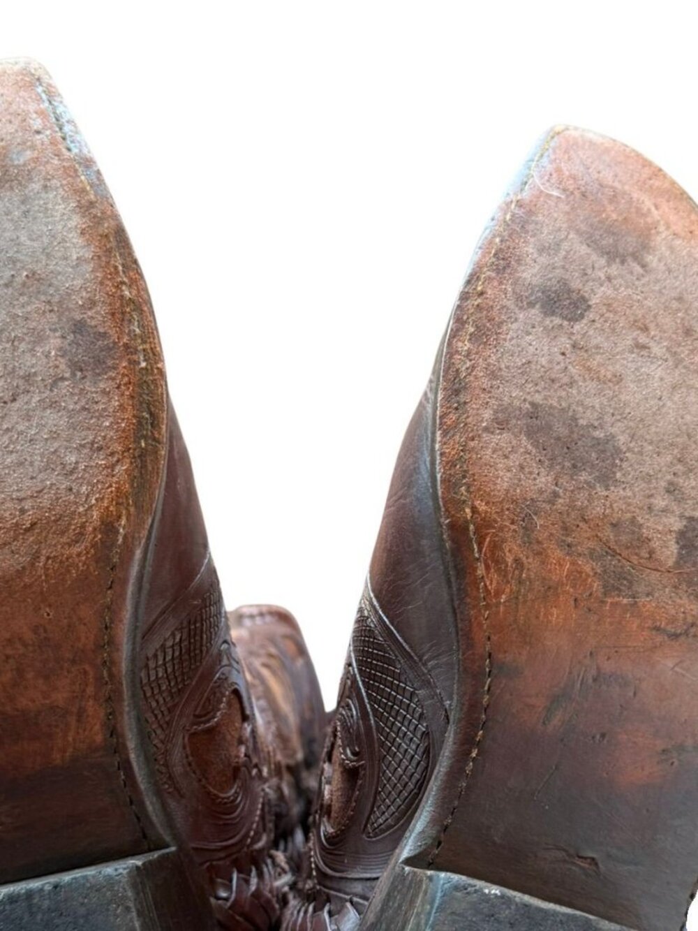 Lucchese M4632 Cheetah Hair Calf Western Boots 7.5B - Picture 8 of 8